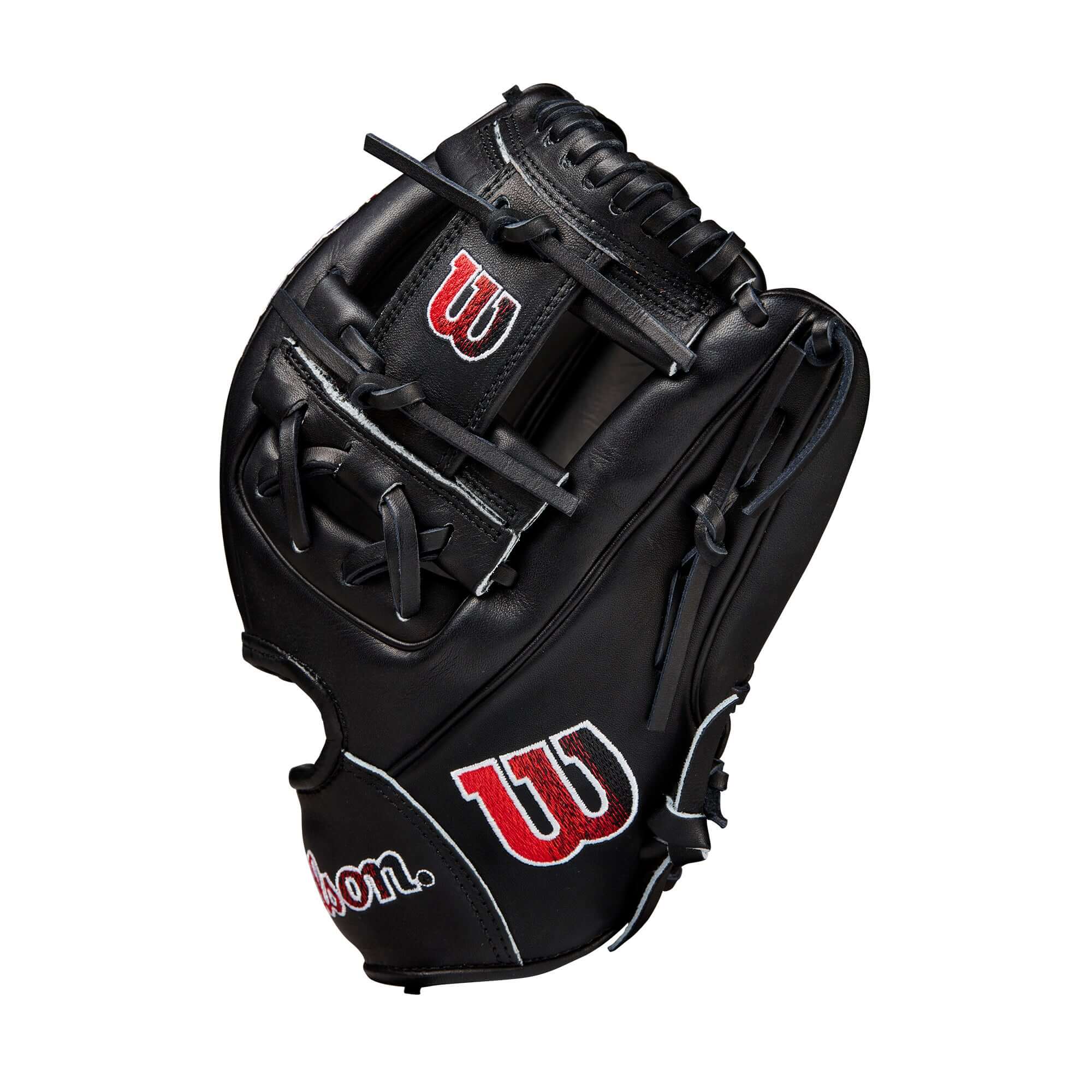 Wilson A2000 1786 glove of the month 2024, 11.5" black Pro Stock leather, Matt McLain custom design.