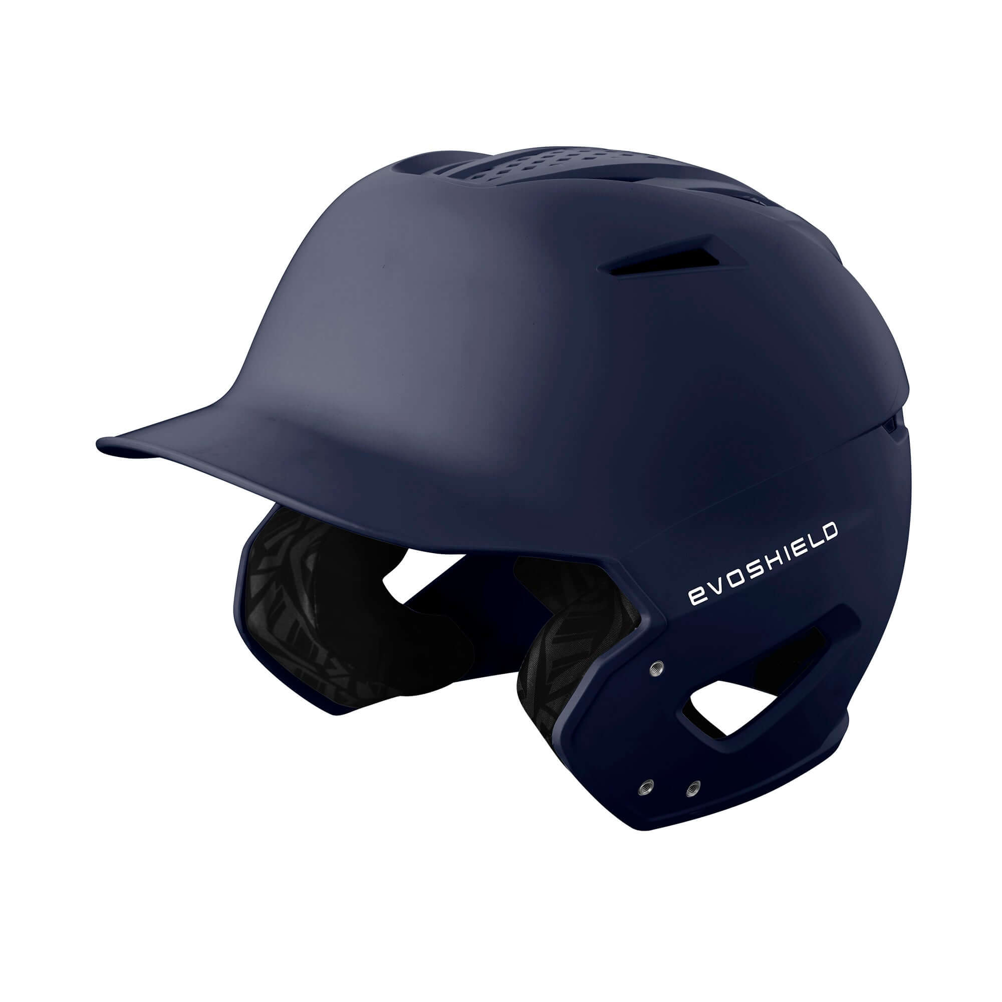 EvoShield XVT 2.0 Matte Batting Helmet in navy, designed for comfort and protection in baseball.