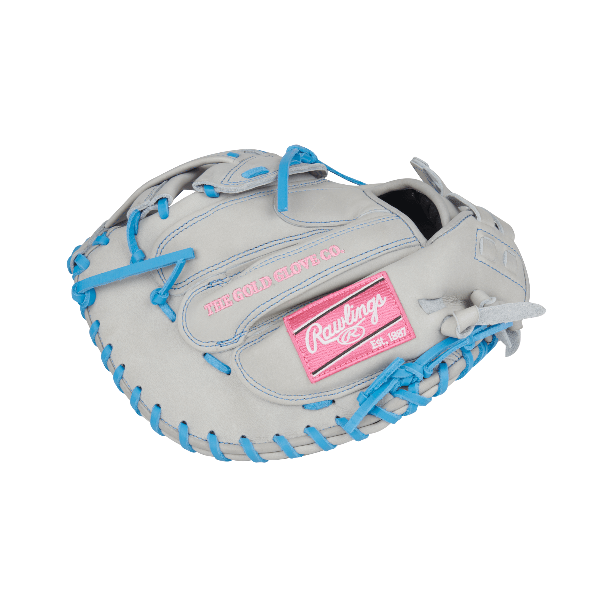 Right Side with Fingers of Rawlings Softball Catcher's Mitt