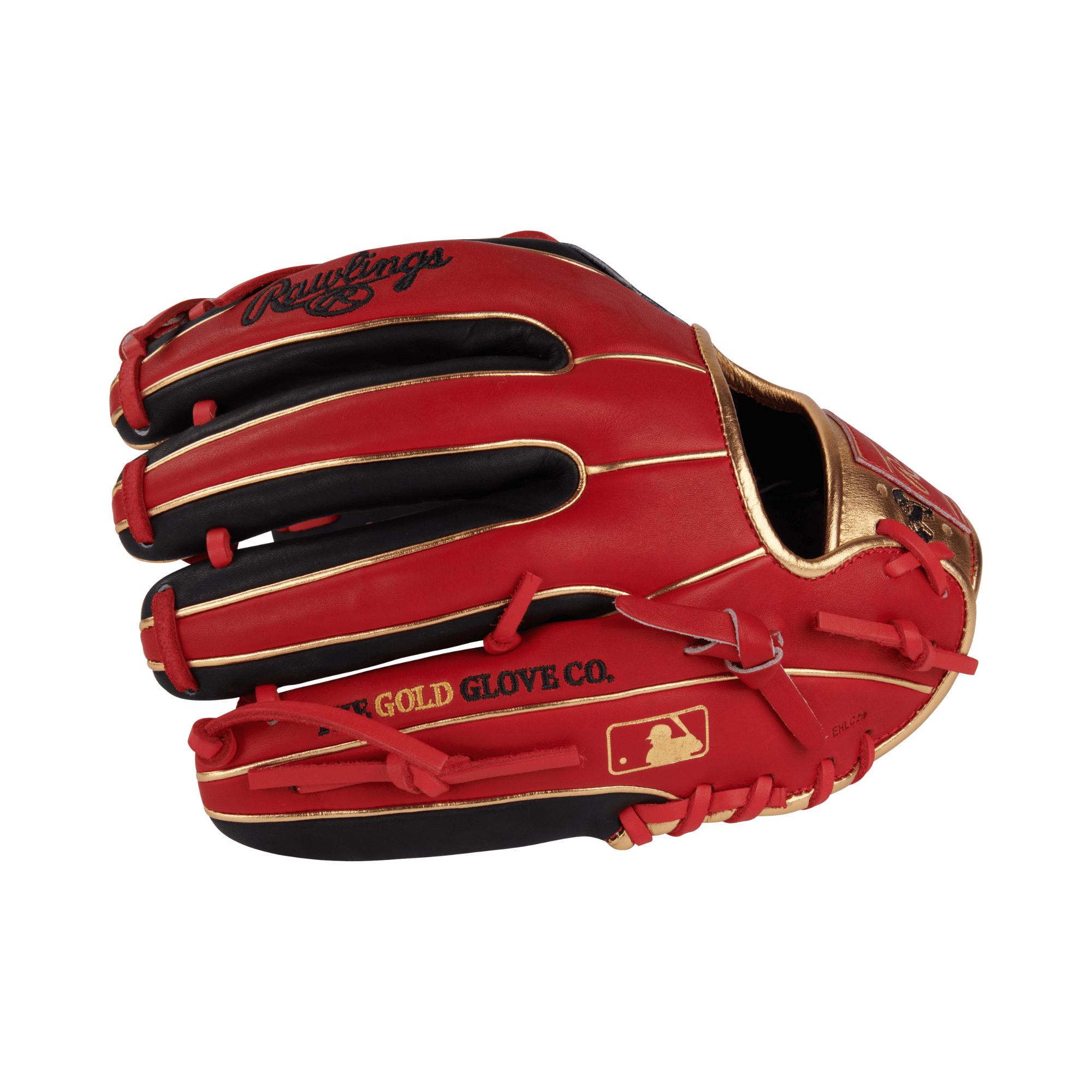 Right side and fingers view of Rawlings June 2025 Gold Glove Club 11.5-inch Glove.