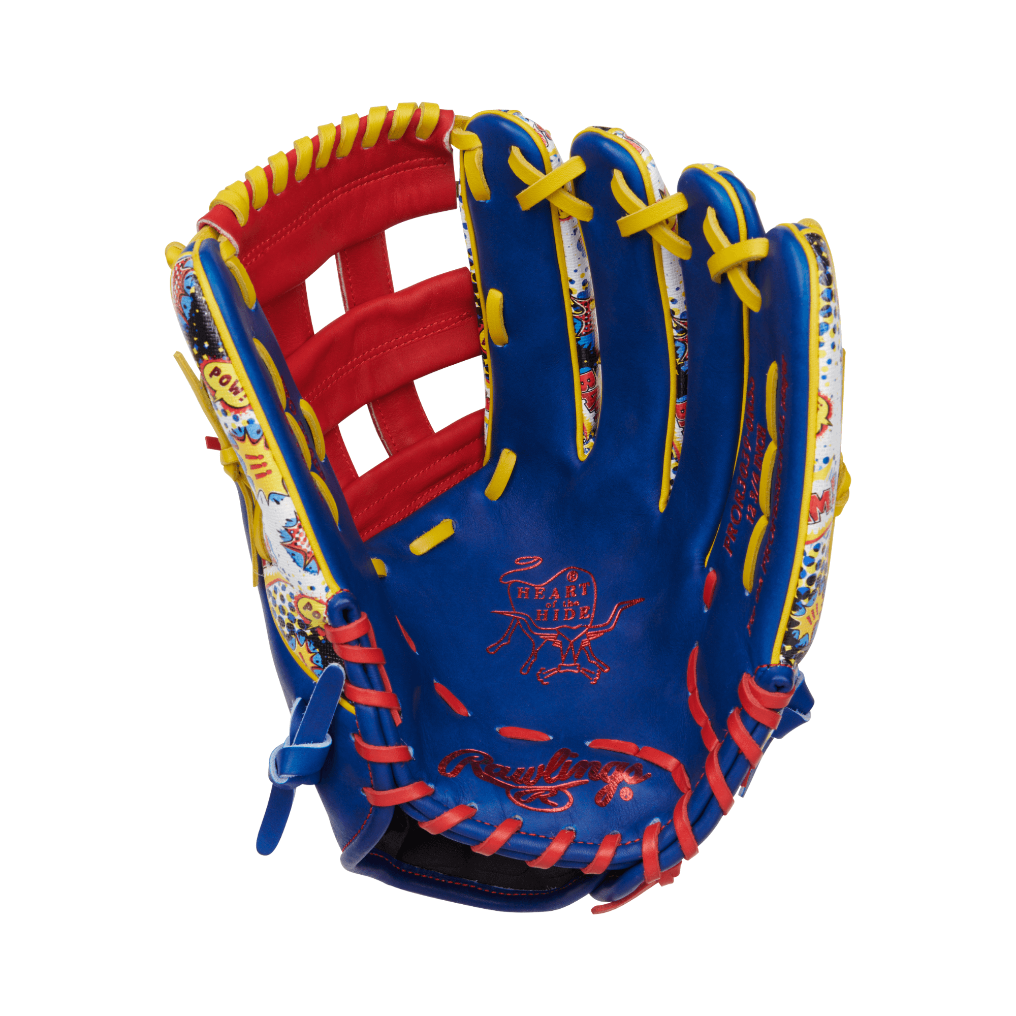 Rawlings Heart of the Hide ColorSync 9.0 Comic Outfield Glove 12.75" LHT