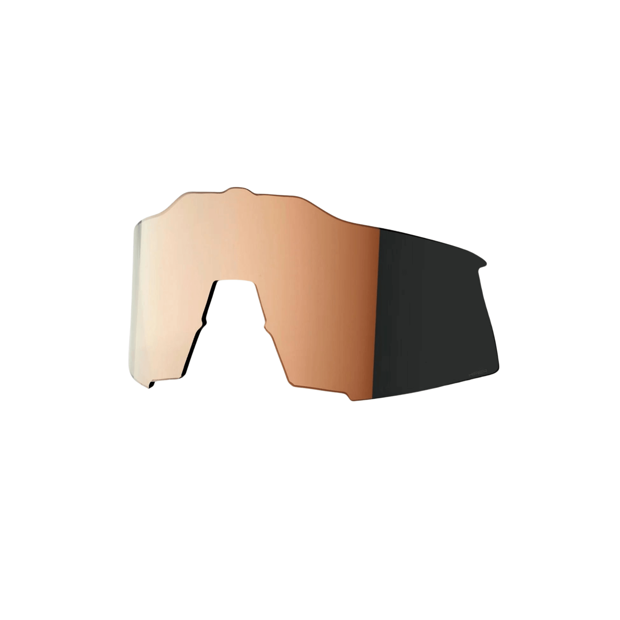 100% SPEEDCRAFT HiPER Copper Mirror replacement lens with 25% light transmission and Cat 2 filter. Perfect for performance eyewear.