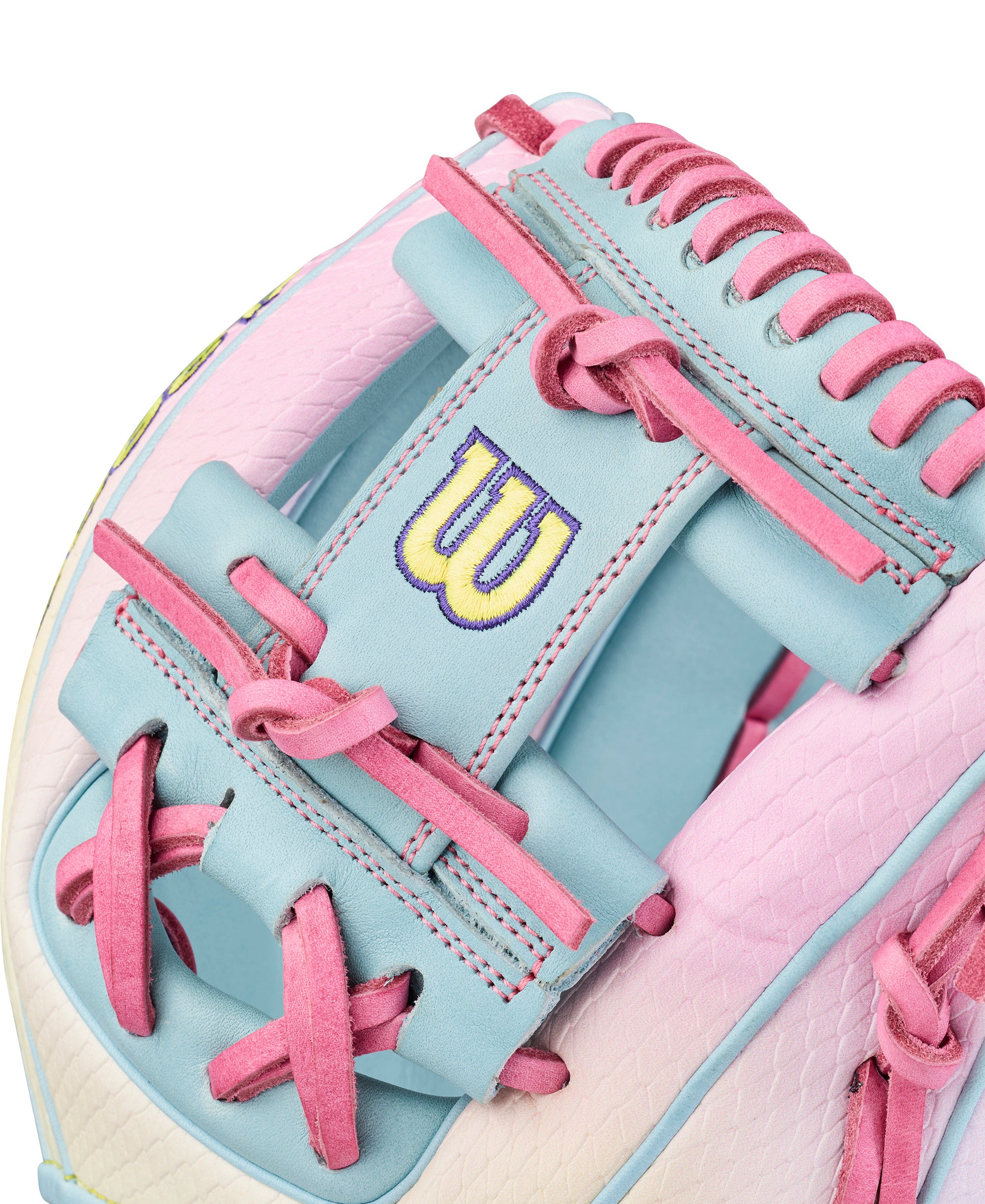 Wilson A2000 1786 11.5 April 2026 GOTM Pastel Clouds Infield Glove web detail