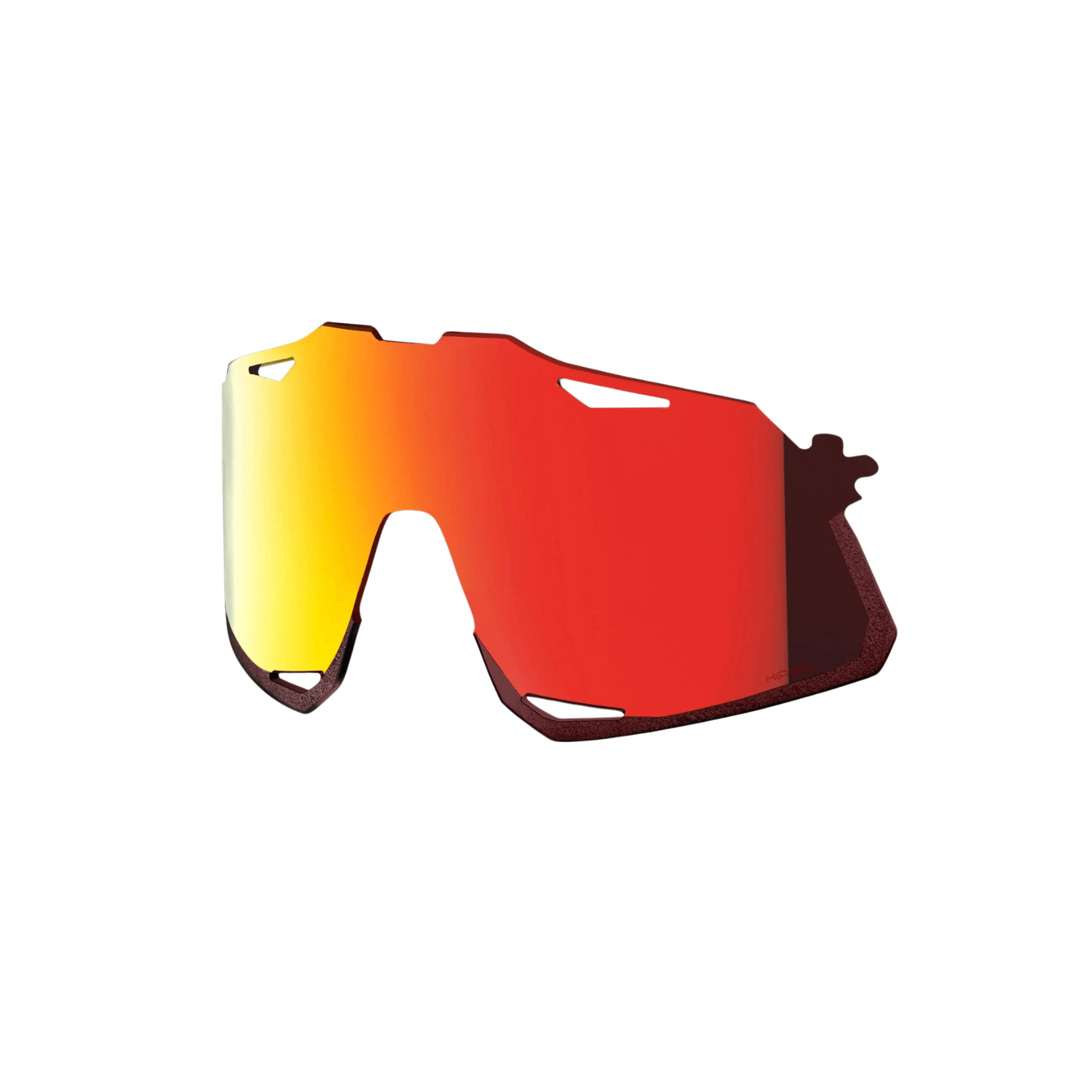 100% HYPERCRAFT Replacement Lens with HiPER Red Multilayer Mirror for enhanced visual performance in sports.