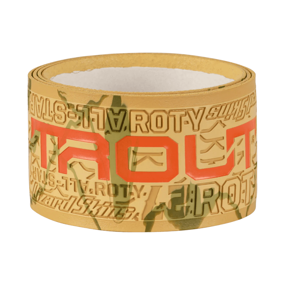 Lizard Skins DSP Ultra Bat Grip - 0.5 mm, side view showing camouflage pattern and red logo detailing.