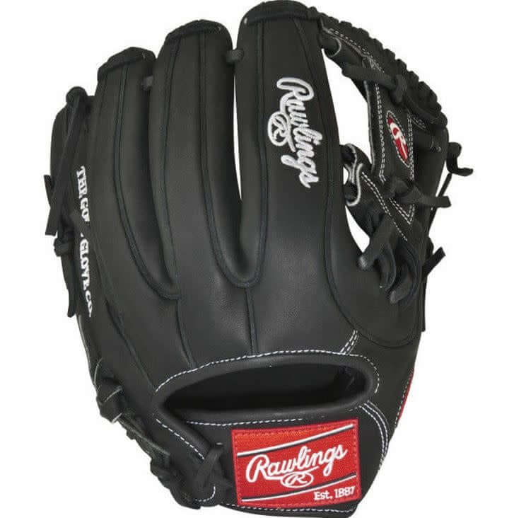 Black Rawlings Heart of the Hide Dual Core Fastpitch 12-inch Softball Glove, Right Hand.