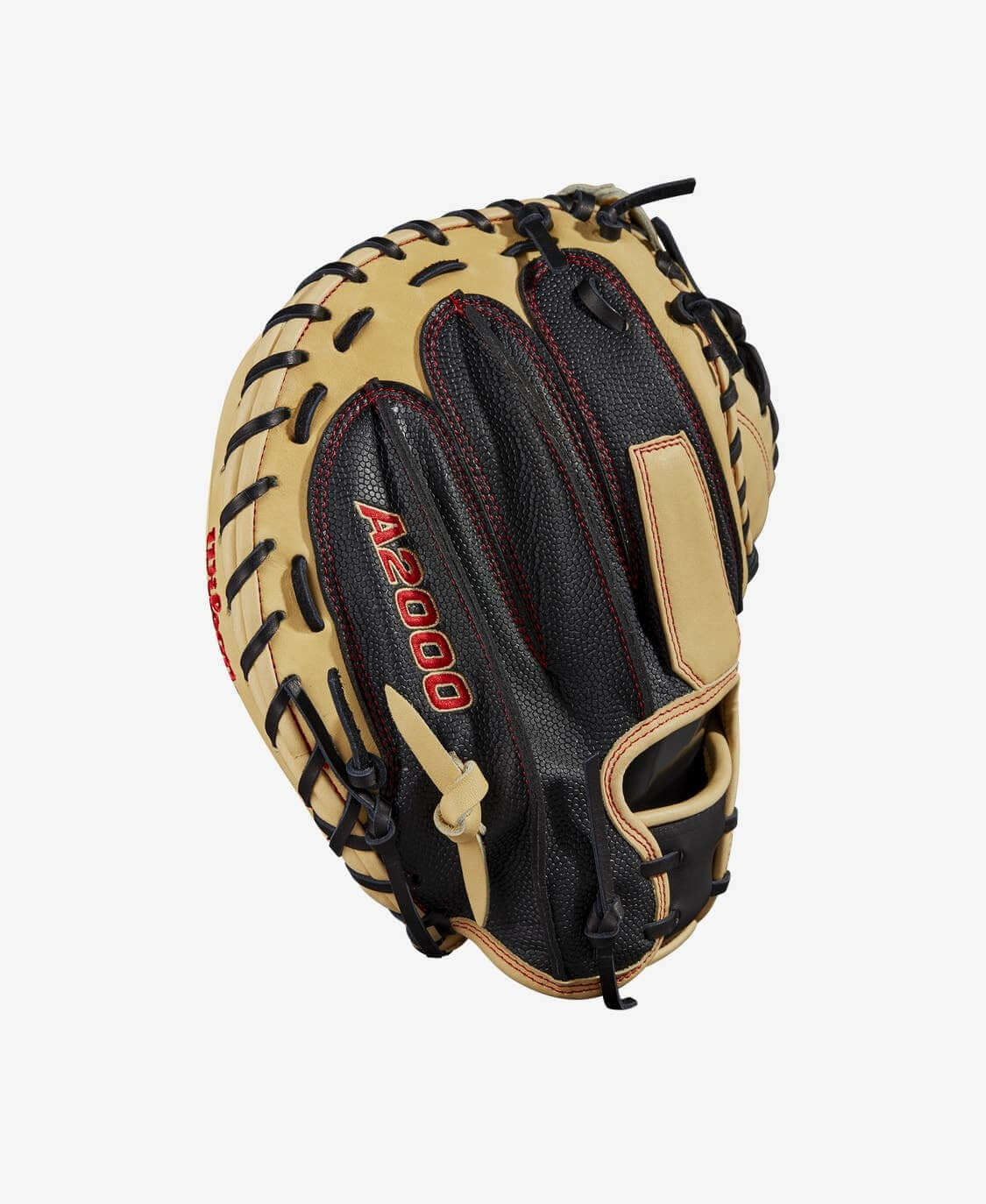 Wilson A2000 M2SS 33.5 Baseball Catcher's Mitt, Black SuperSkin with Blonde Pro Stock Leather