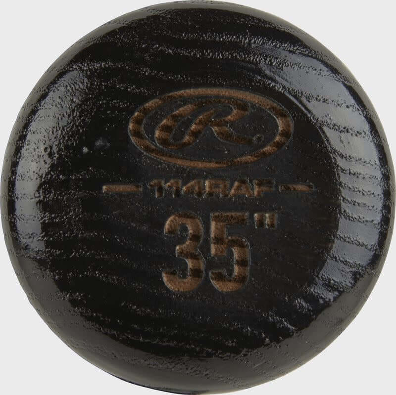 Rawlings Ash Fungo 35 baseball bat, 35 inches, ash wood, 2 1/4 inch barrel diameter, no grip