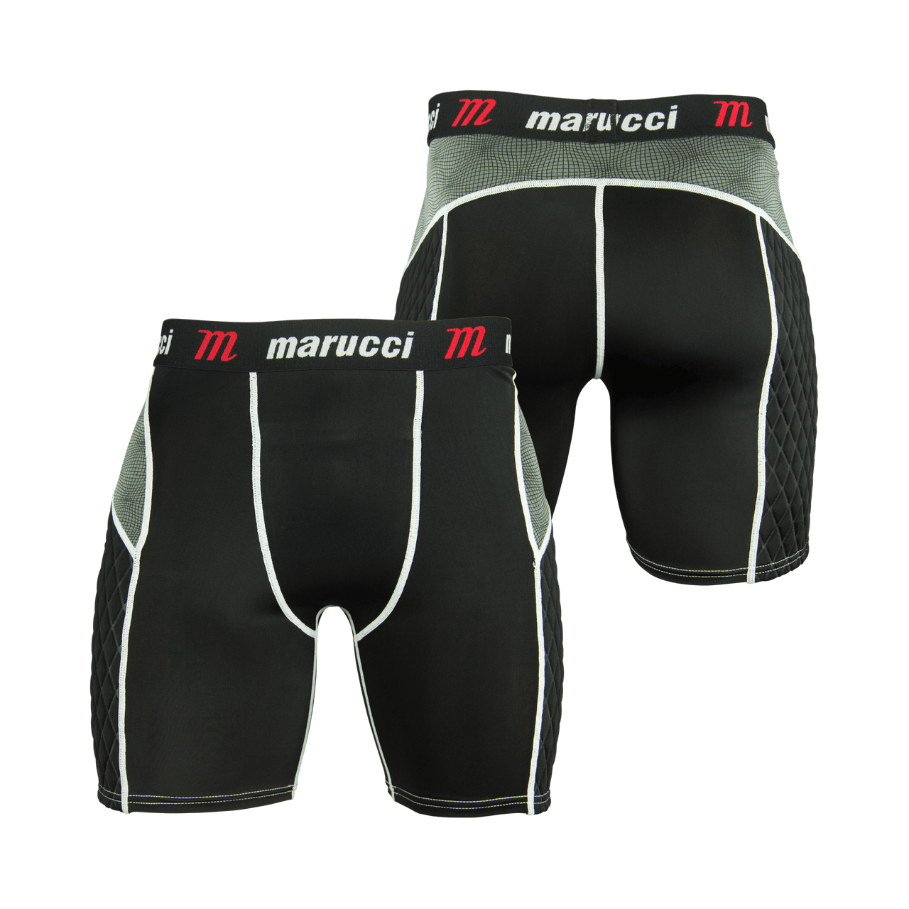 Marucci Youth Elite Padded Sliding Shorts w/ Cup, spandex fabric for easy movement