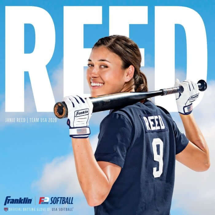 Franklin CFX FP Series White/Chrome batting gloves for women, designed for comfort and performance.