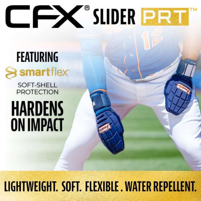 Franklin CFX Slider PRT Series OSFA Black, soft shell protection hardens on impact