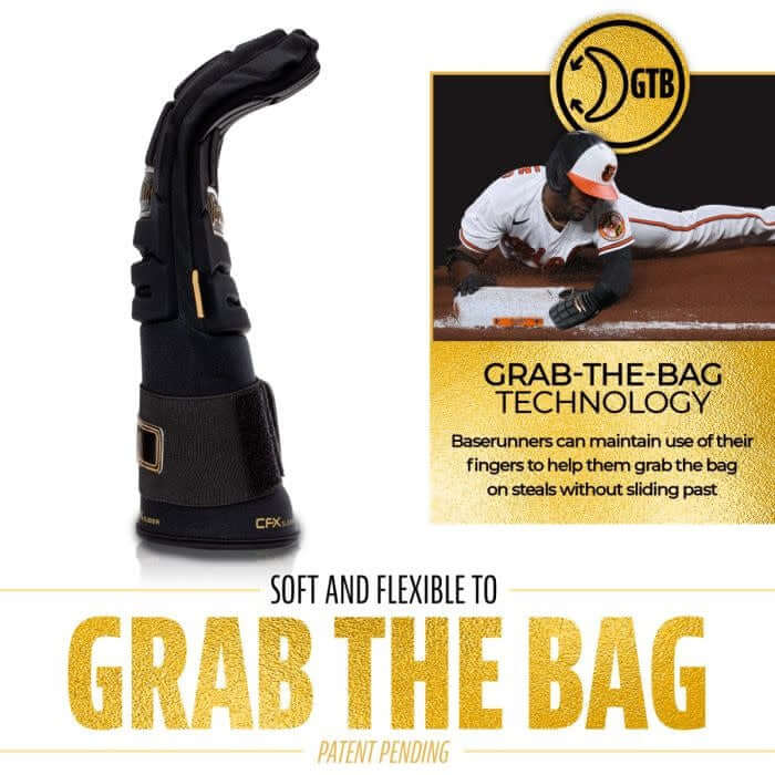 Franklin CFX Slider PRT Series OSFA Black, soft shell protection hardens on impact