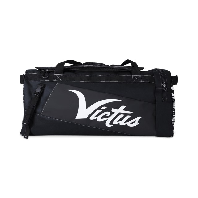 Victus DNA Duffel Bag Black/Nox with external bat sleeves for two bats