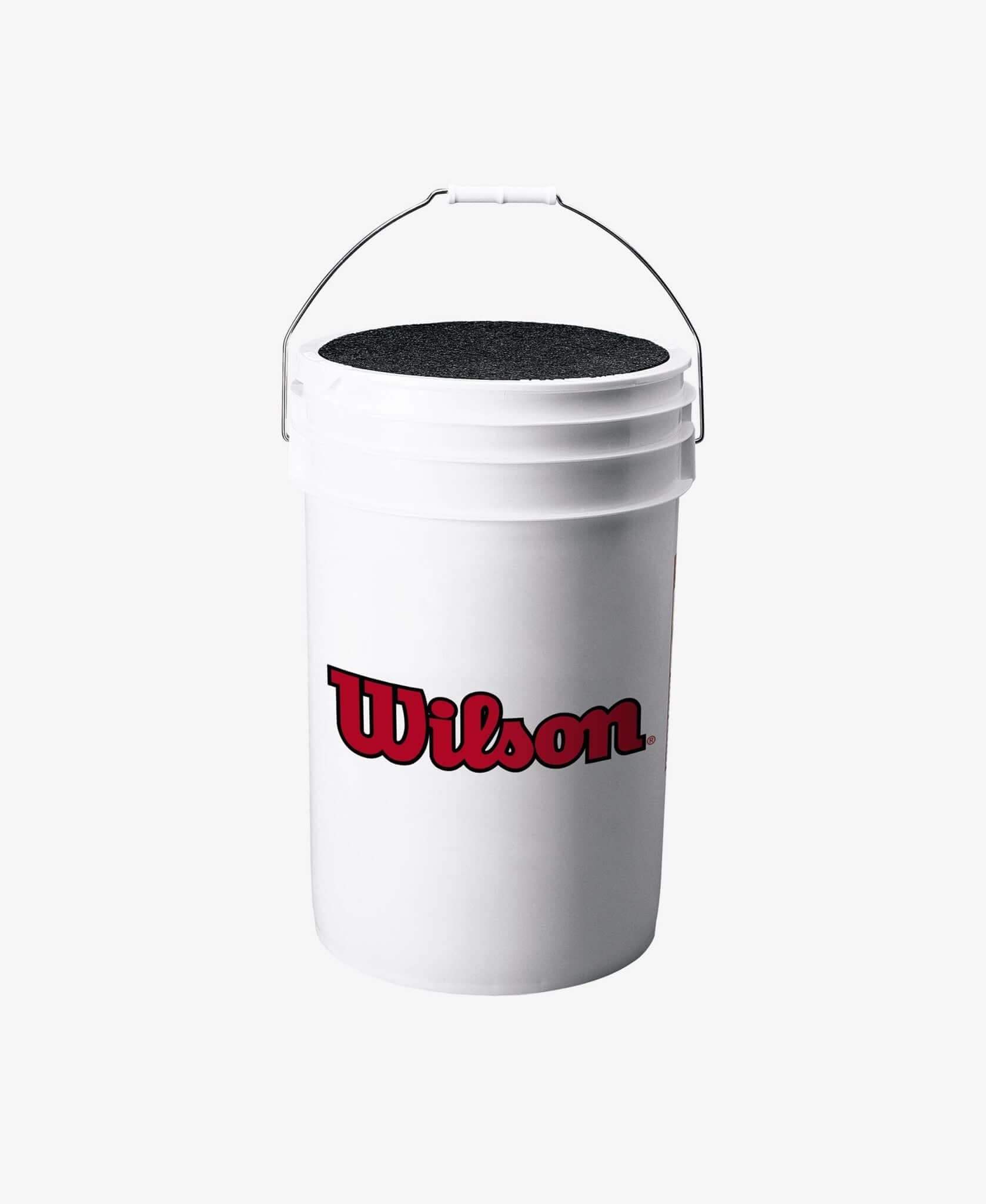 Wilson BTL ball bucket with lid, holds up to 4 dozen baseballs