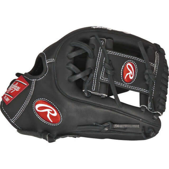 Black Rawlings Heart of the Hide Dual Core Fastpitch 12-inch Softball Glove, Right Hand.