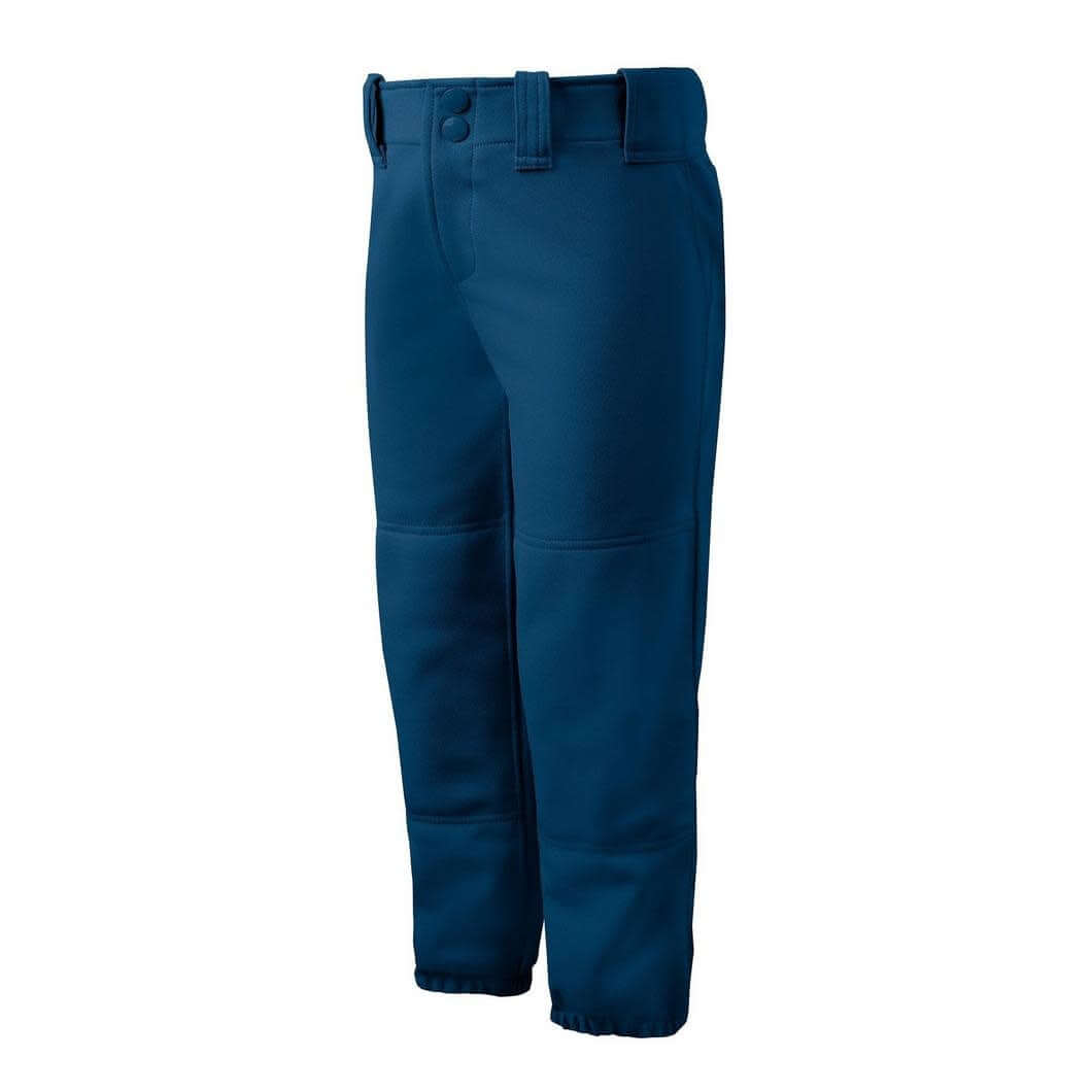 Mizuno Girls Belted Pant Lightweight double knit fabric, durable construction.