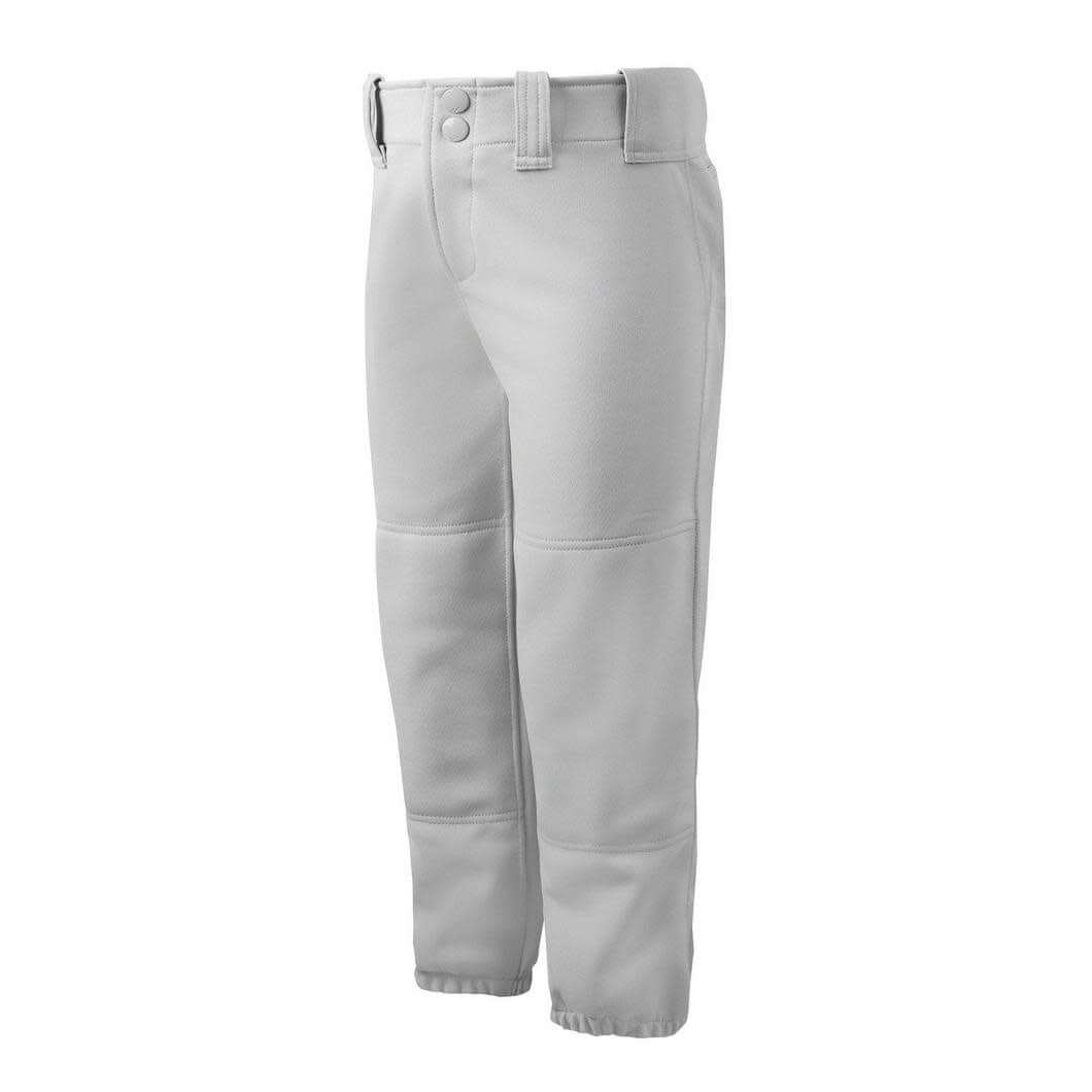 Mizuno Girls Belted Pant Lightweight double knit fabric, durable construction.