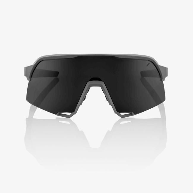 100% S3 sunglasses with 5-base cylindrical shield lens for increased peripheral view and protection