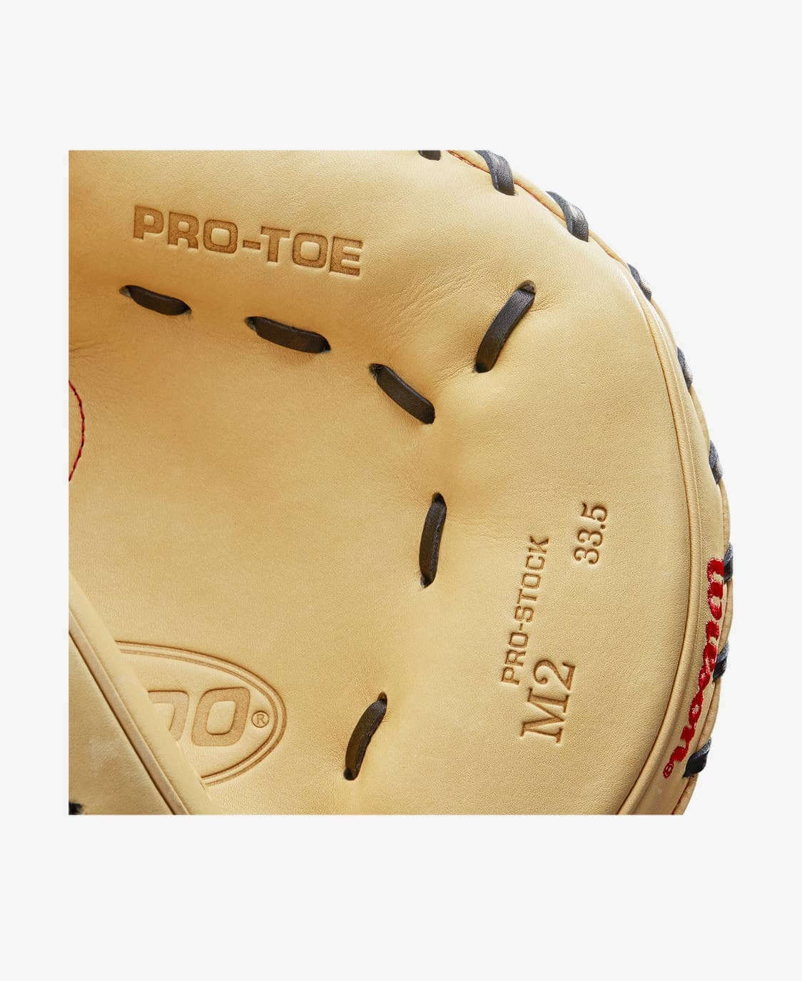 Wilson A2000 M2SS 33.5 Baseball Catcher's Mitt, Black SuperSkin with Blonde Pro Stock Leather