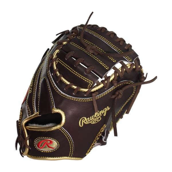 Rawlings Gold Glove RGGCM43MO 34 Inch Mitt, Mocha Color, Closed Web, European Leather.