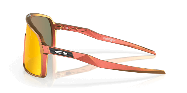 Oakley Sutro Troy Lee Design Series sunglasses, red gold shift frame with Prizm Ruby lens.