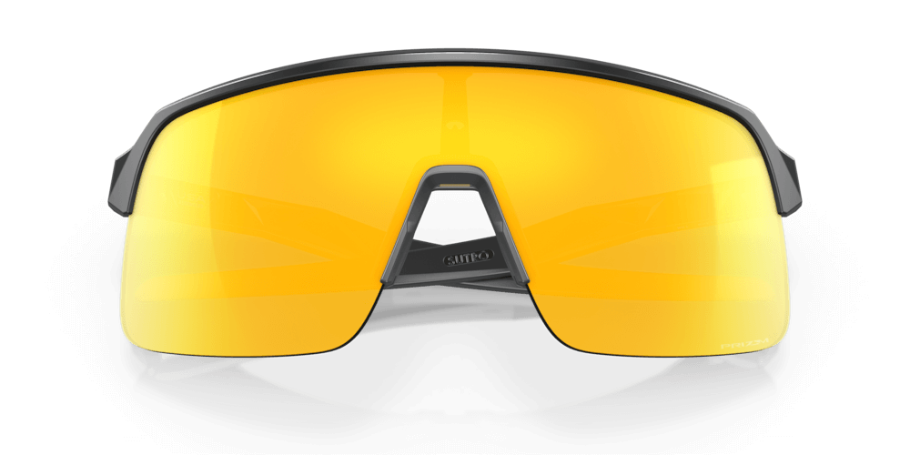 High-wrap semi-rimless Oakley Sutro Lite frame for increased field of view and improved ventilation.