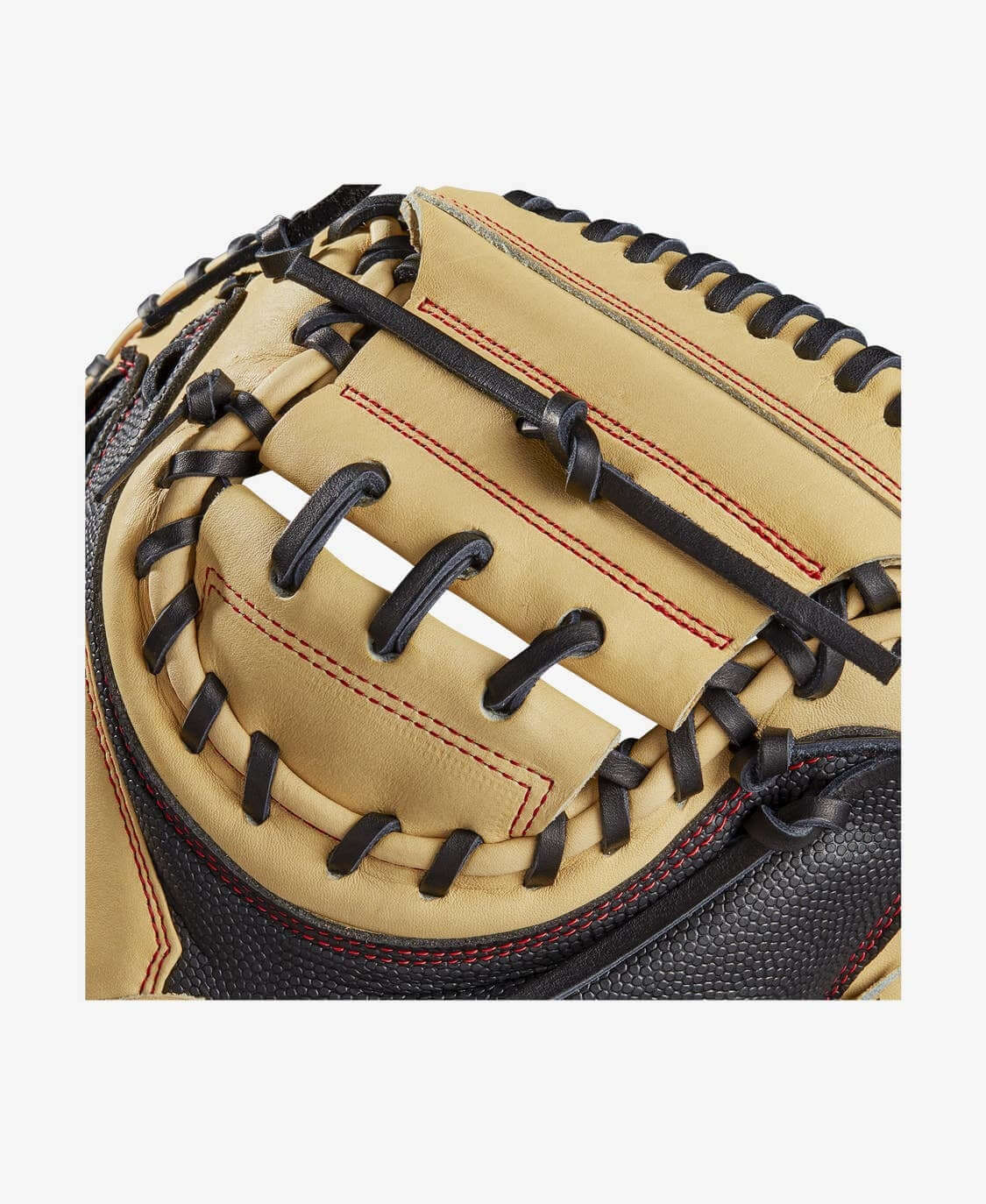 Wilson A2000 M2SS 33.5 Baseball Catcher's Mitt, Black SuperSkin with Blonde Pro Stock Leather