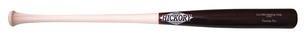Old Hickory YP66 Pro Maple Cup Cherry/Natural baseball bat with medium barrel and handle, flared knob