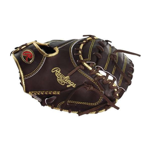 Rawlings Gold Glove RGGCM43MO 34 Inch Mitt, Mocha Color, Closed Web, European Leather.