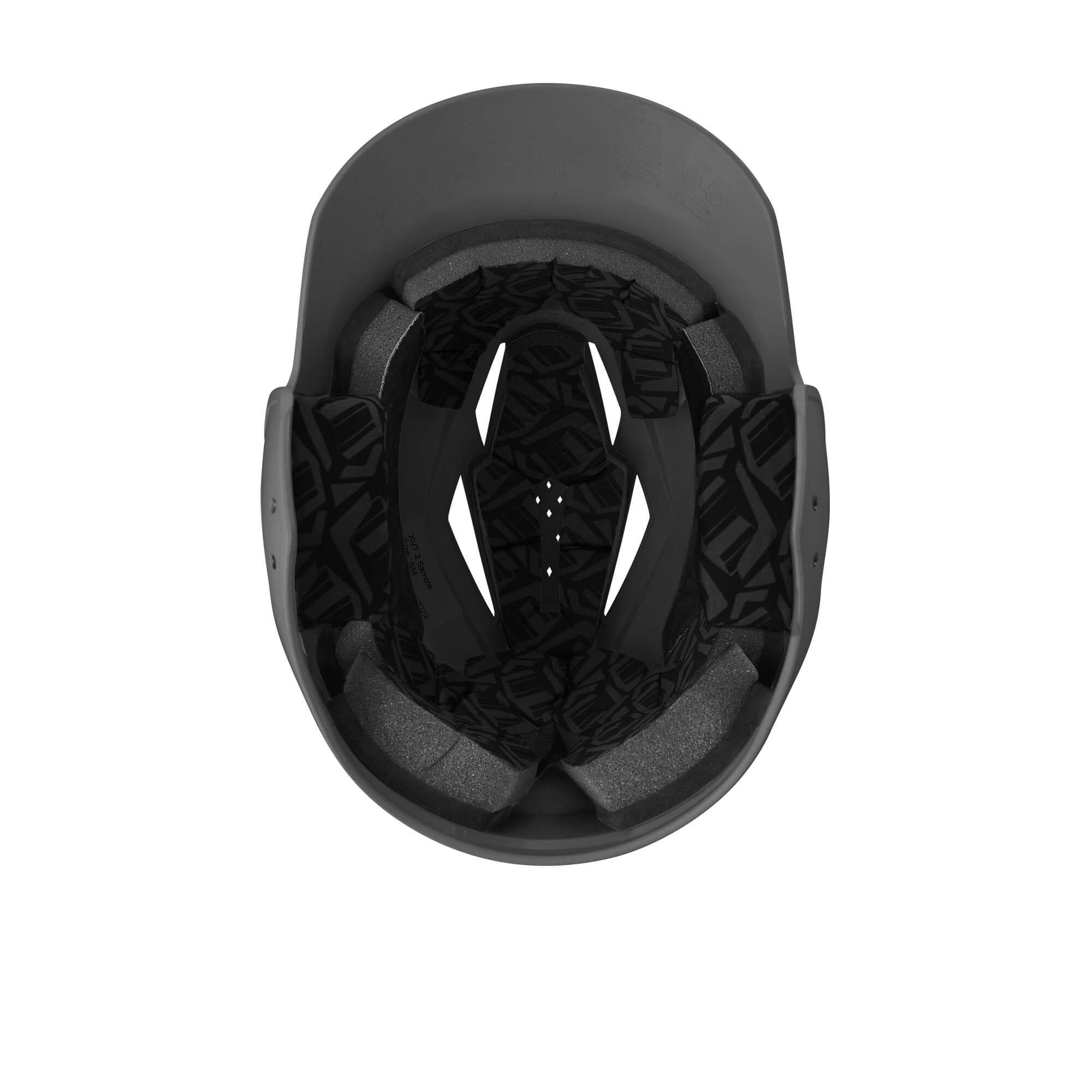 Evoshield XVT 2.0 Matte Batting Helmet Charcoal with dual density padding