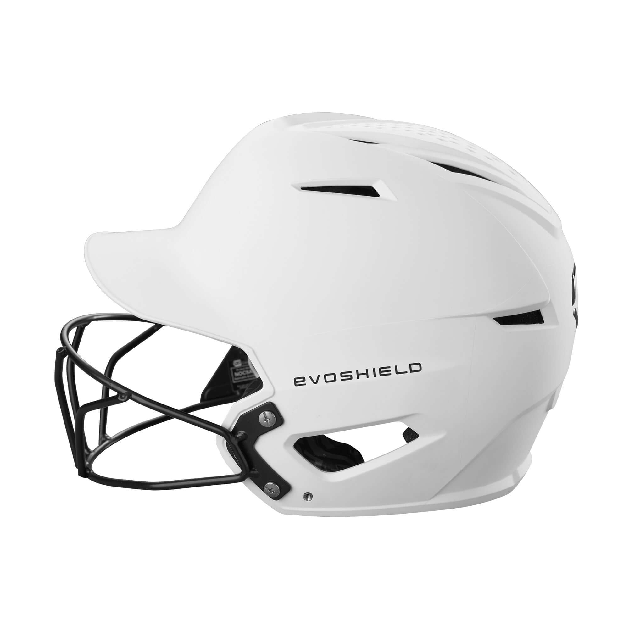 Evoshield XVT 2.0 Matte Batting Helmet W/ Facemask in Team White
