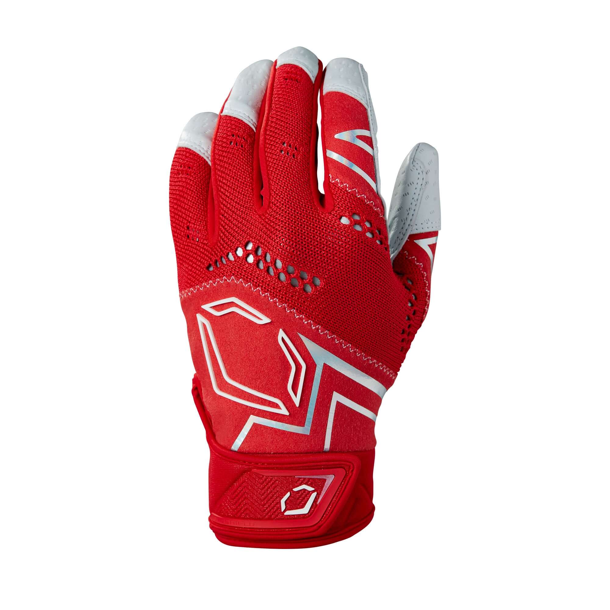 Evoshield PRO-SRZ V2 Batting Gloves Scarlet with Pittards leather palm