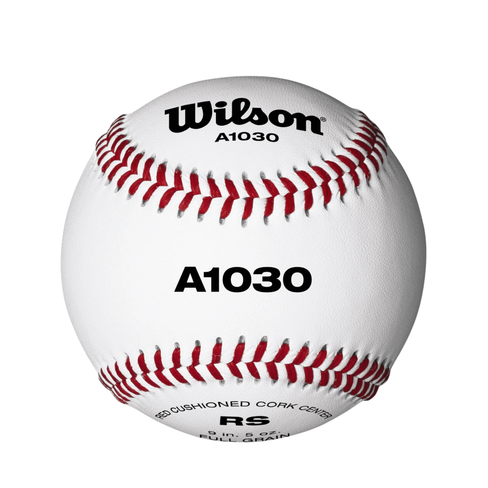 Wilson A1030 baseball with raised seams for high school practice