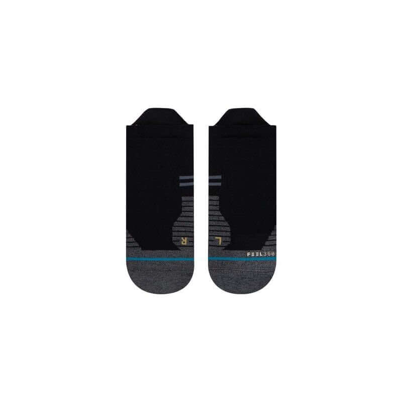 Black Stance Run Tab ST Light Cushion socks in XL with moisture-wicking and odor control.