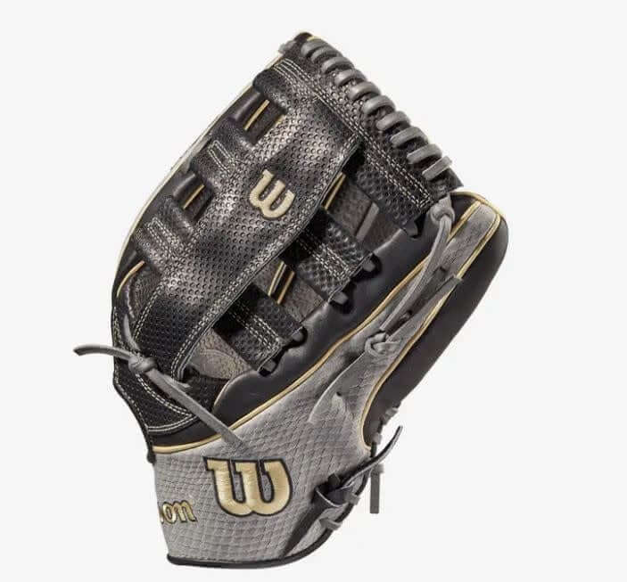 Wilson A2K 1775 glove, 12.75”, Black Pro Stock Select leather, Spin Control, Grey SnakeSkin, Left Hand Throw.