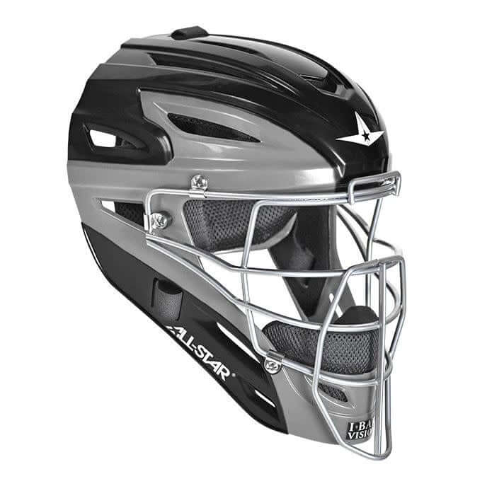 All-Star S7 AXIS Catching Kit for ages 9-12, elite-level, includes helmet, chest protector, and LINQ™ hinge leg guards.