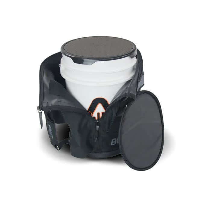 Bownet Bucket Bag with multiple pockets and padded shoulder strap