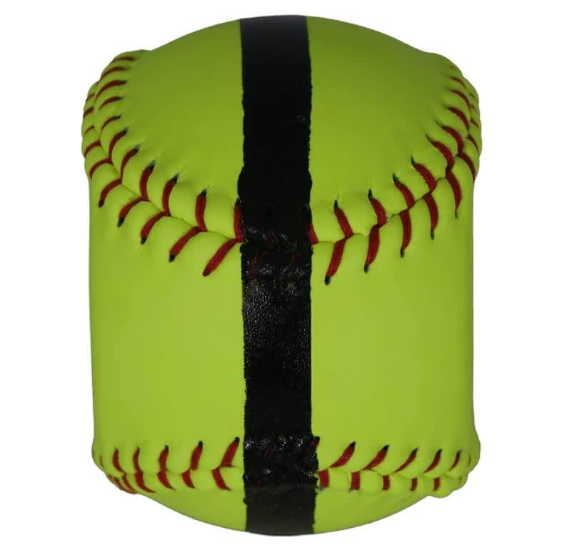 Bownet FastPitch 2 Seam Spin training aid with raised seams and real leather cover.