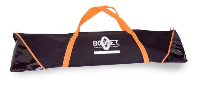 Bownet Flat Top protection net with adjustable heights for front toss practice.