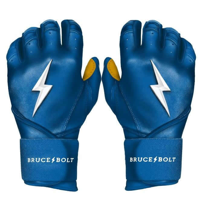 Bruce Bolt Premium Long Cuff Royal Batting Gloves High Quality Cabretta Leather