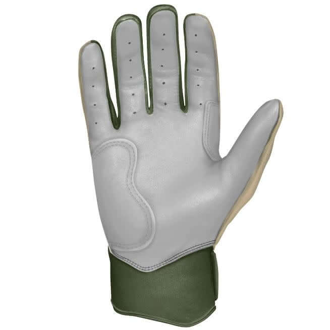 Bruce Bolt Premium Military Edition Short Cuff Batting Gloves with Double Reinforced Grey Palm