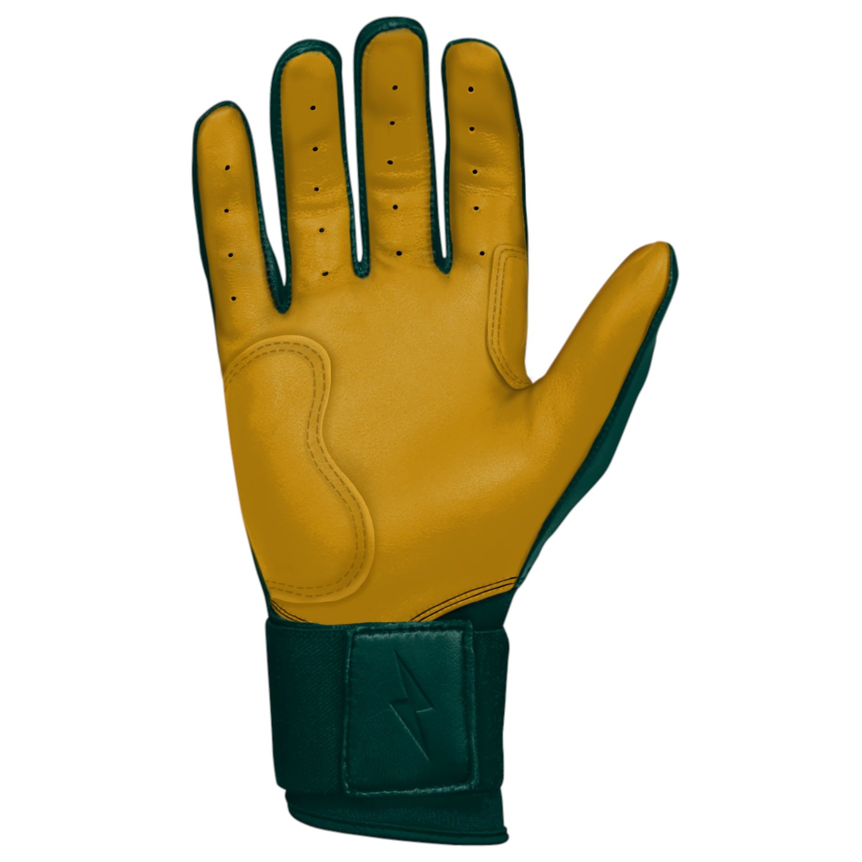 Bruce Bolt Youth Premium Pro Long Cuff Batting Gloves Green