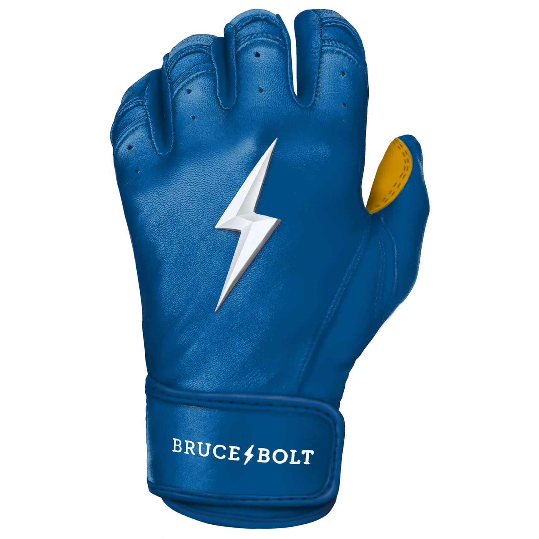 Bruce Bolt Youth Royal Batting Gloves with Short Cuff