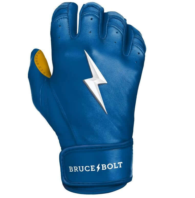 Bruce Bolt Premium Short Cuff Royal Batting Gloves Highest quality, durable 0.9mm Cabretta leather.