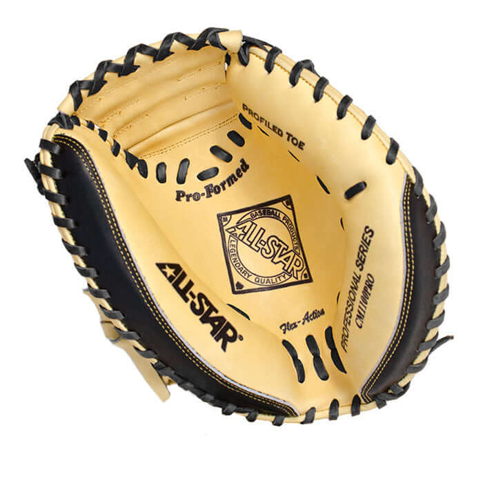 All-Star Adult Pro Advanced Catching Mitt Black/Tan