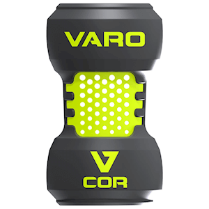 VARO COR Bat Weight 20oz in Hyper Lime/Graphite with balanced weight for strength training.