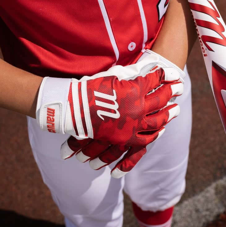 Marucci Crux Batting Gloves - Red