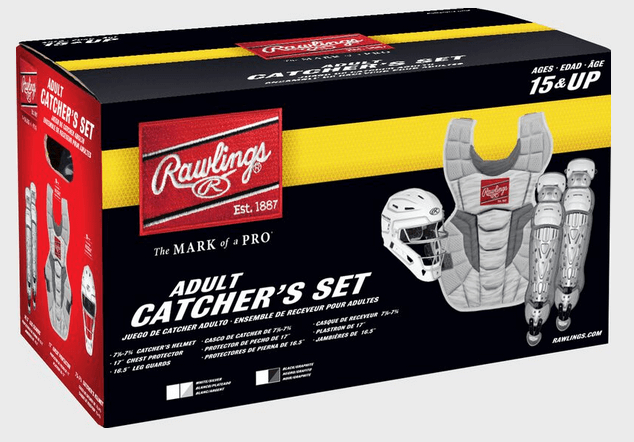 Rawlings Velo 2.0 Catcher's Gear Set in Black/Graphite