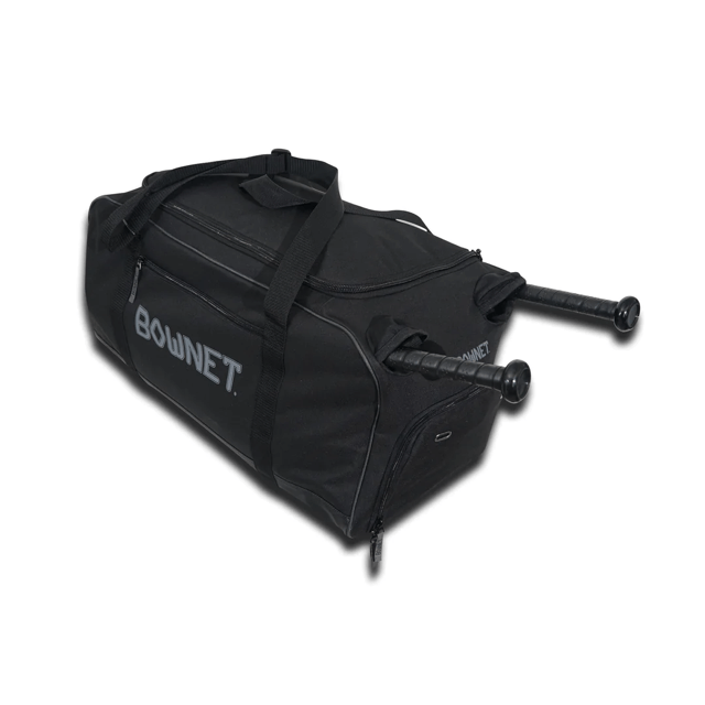 Bownet Team Duffle Bag with Shoulder Straps, 26x13x12, Black