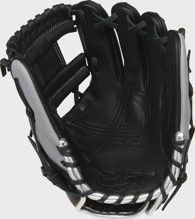 Rawlings Encore 11.5-Inch Infield Glove, Premium Leather, Black/Gray, I-Web Design